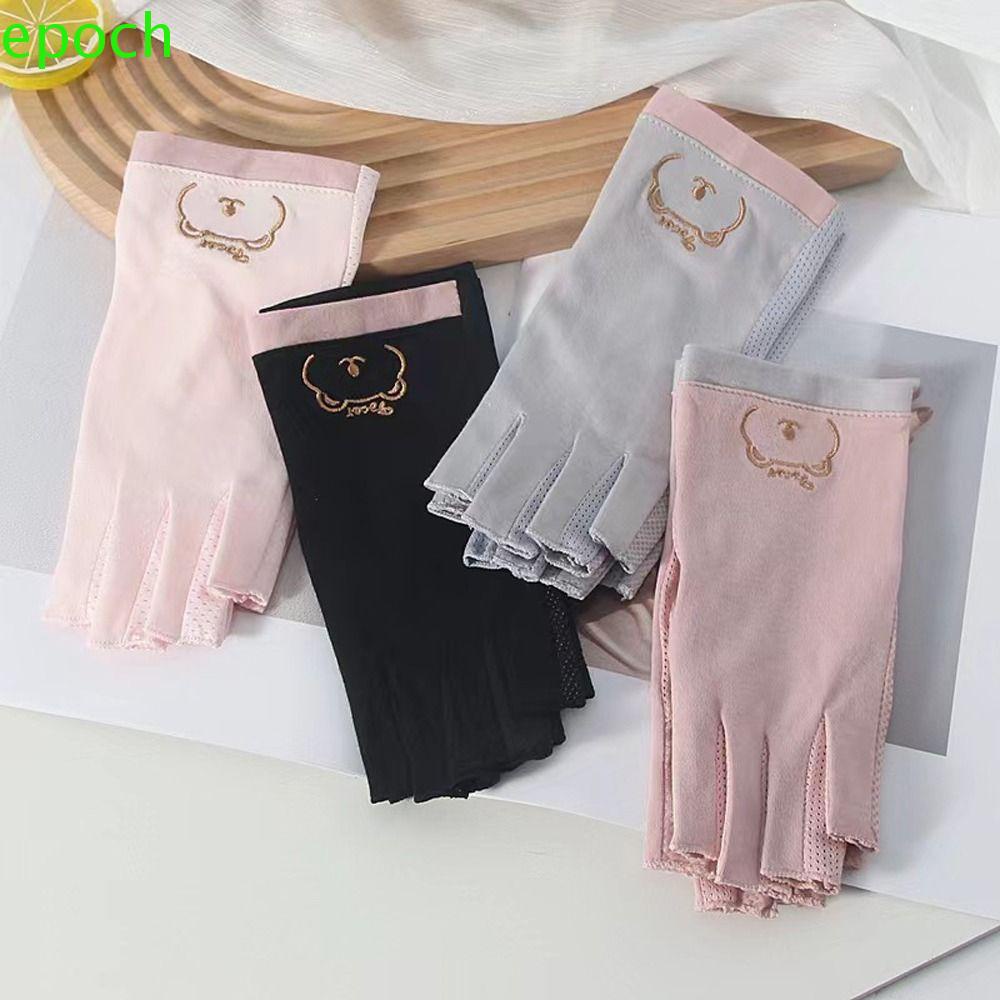 Epoch Găng Tay Cotton Mỏng Chống Nắng Chống Trượt Chống Tia UV Thời Trang Mùa Hè Cho Nữ