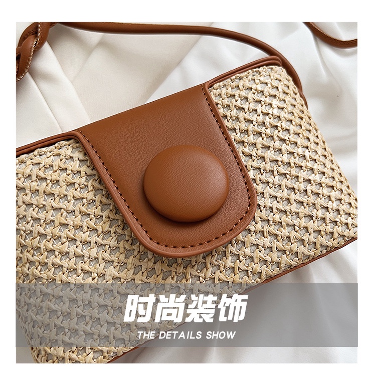 Túi Xách Đeo Vai Hình Vuông Cỡ Nhỏ Thiết Kế Đơn Giản Thời Trang Mùa Hè Xinh Xắn Cho Nữ