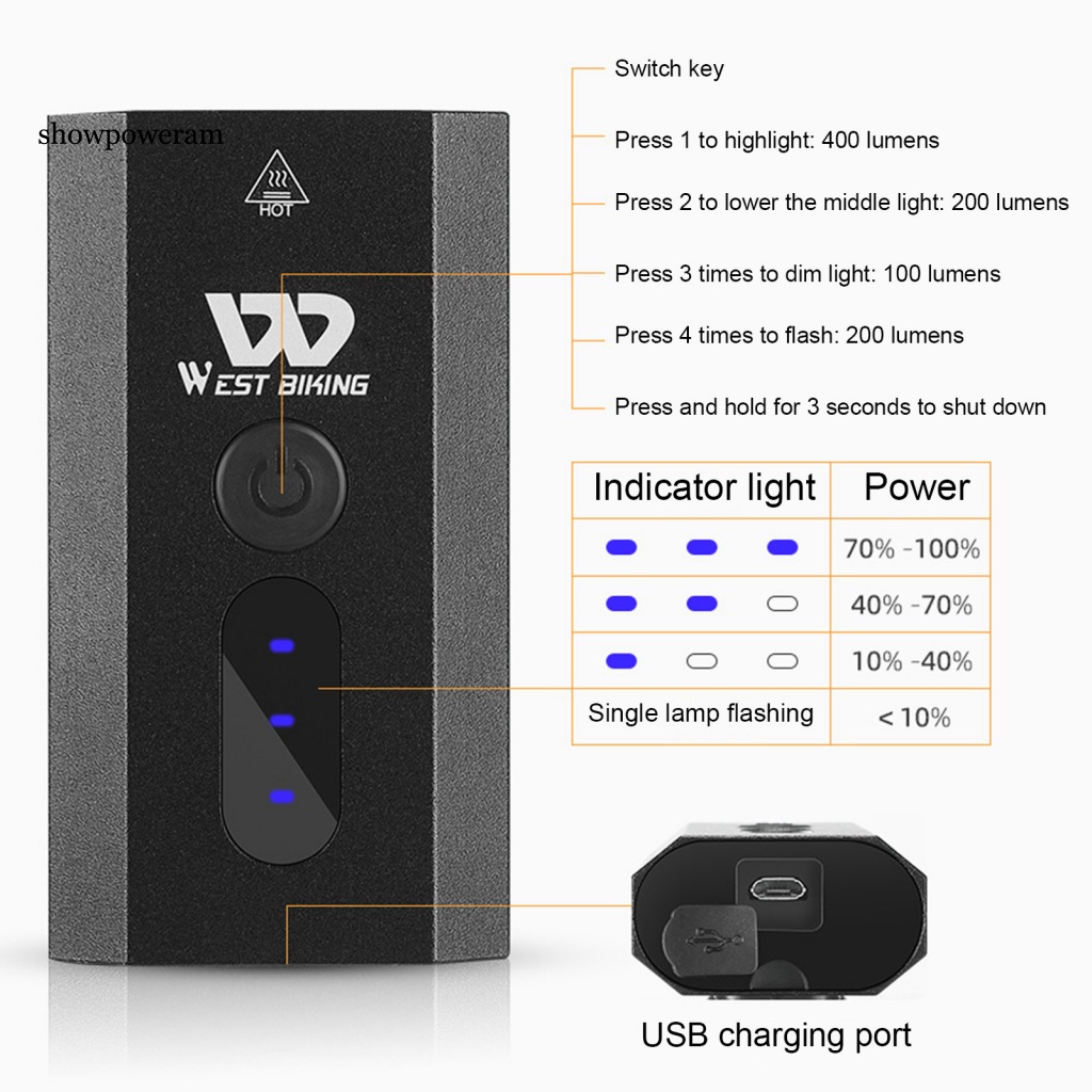 1 Bộ Đèn Pha Xe Đạp Bằng Hợp Kim Nhôm Đa Năng Kèm Còi Tiện Dụng