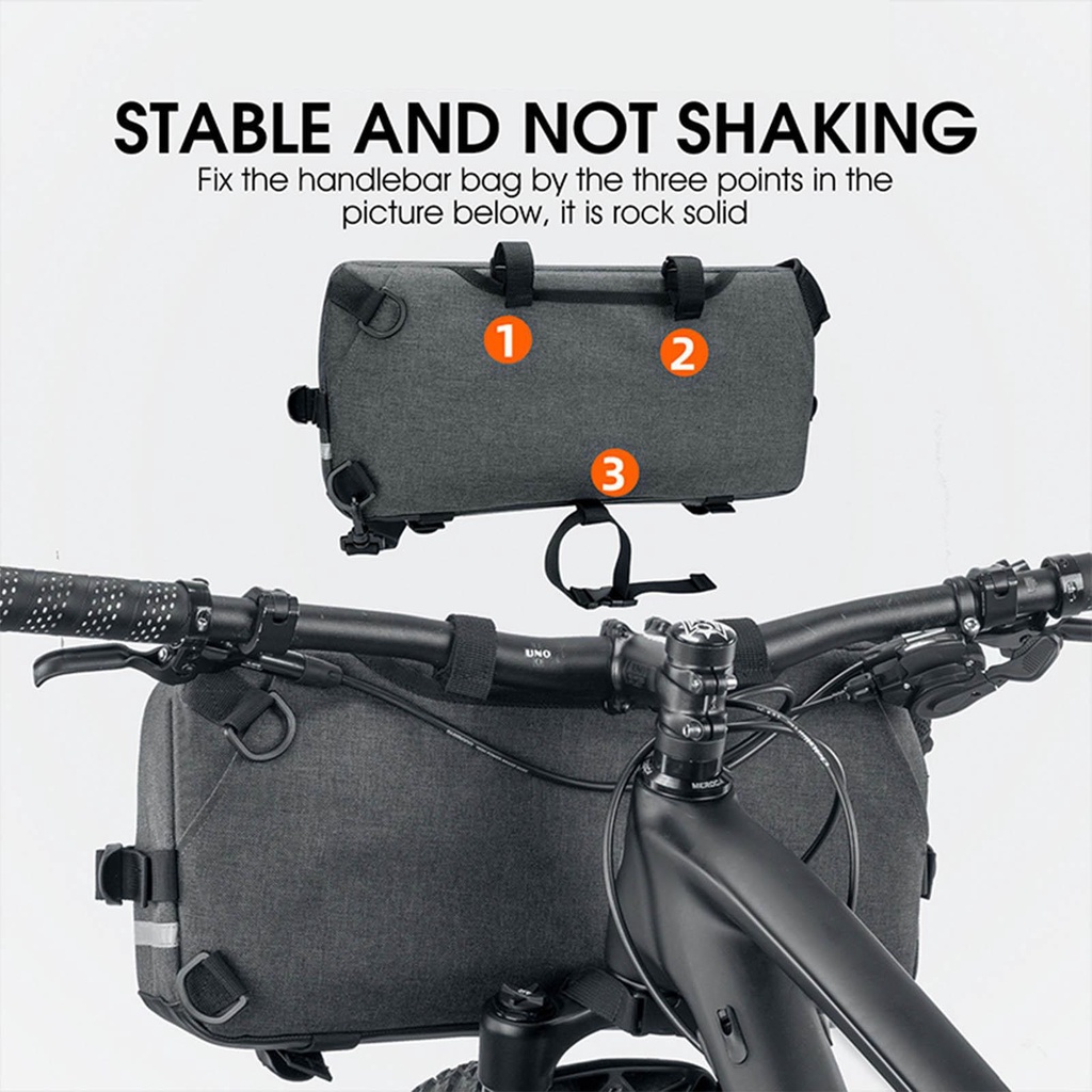 Túi Đeo Chéo Sức Chứa Lớn Thiết Kế Phản Quang Gắn Khung Xe Đạp MTB