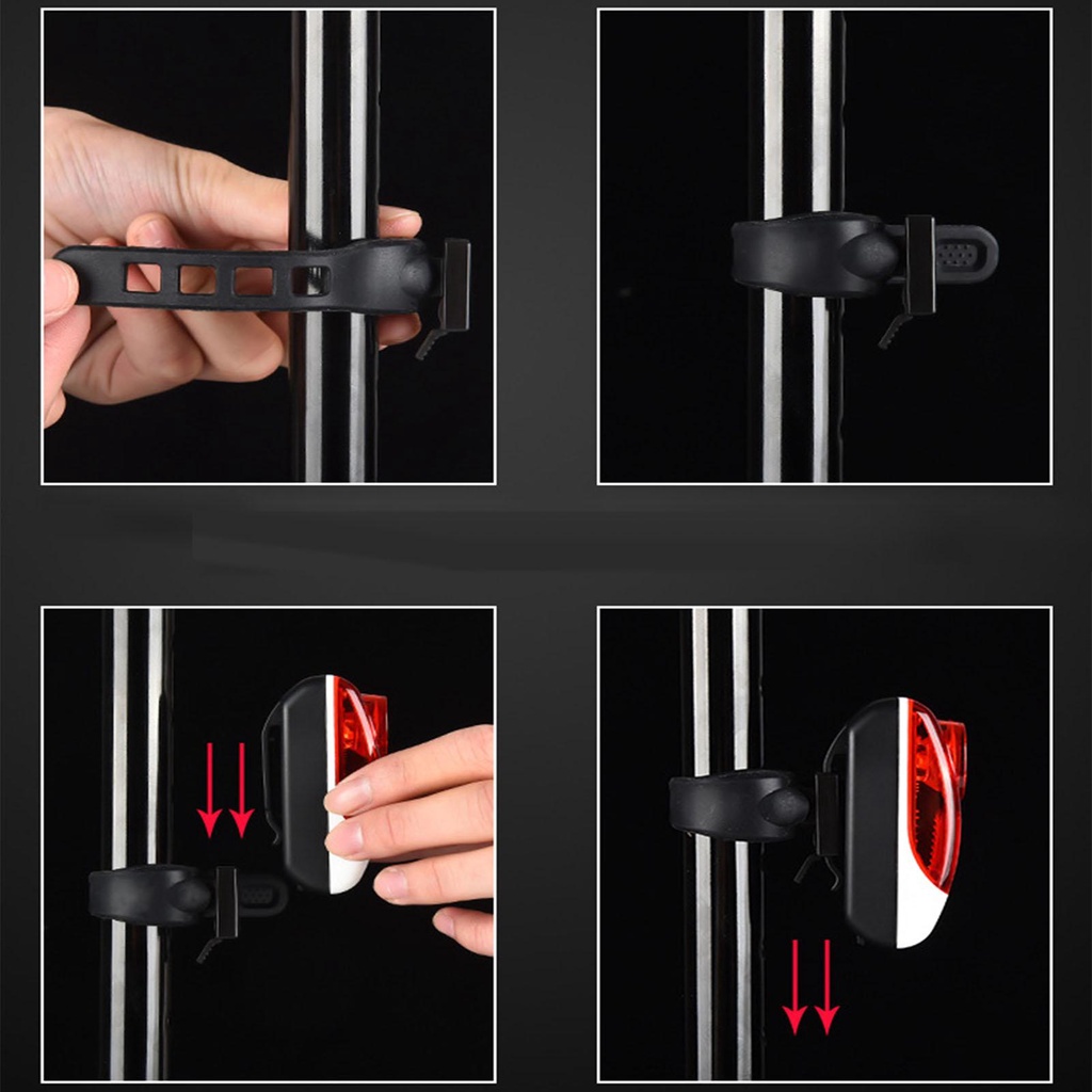 Đèn Pin Cảnh Báo An Toàn Phía Sau Xe Đạp Dành Cho Nam Nữ