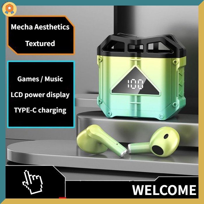 Tai Nghe Nhét Tai Không Dây JX30 HiFi ENC Chống Tiếng Ồn Có Màn Hình LED Hiển Thị Điện Áp 5.3 Dùng Để Chơi Game HYJP2