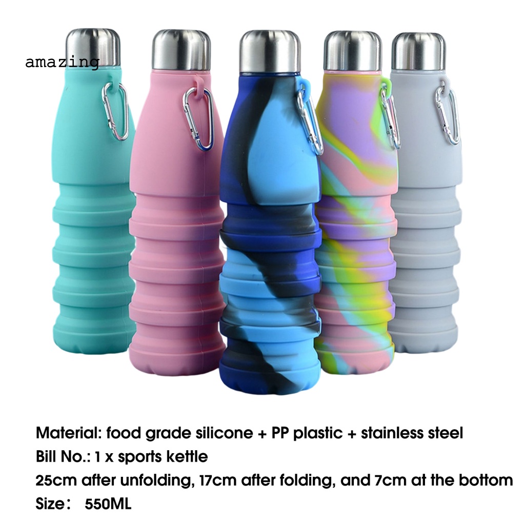 Bình Đựng Nước Gọn Nhẹ Có Thể Gấp Gọn Tiện Dụng Mang Theo Du Lịch / Chơi Thể Thao