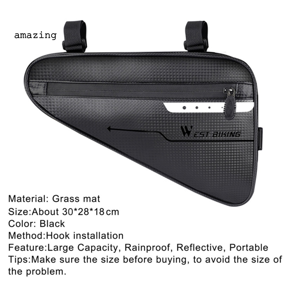 Túi Đựng Đồ Chống Biến Dạng Nhanh Gắn Khung Xe Đạp Tiện Lợi