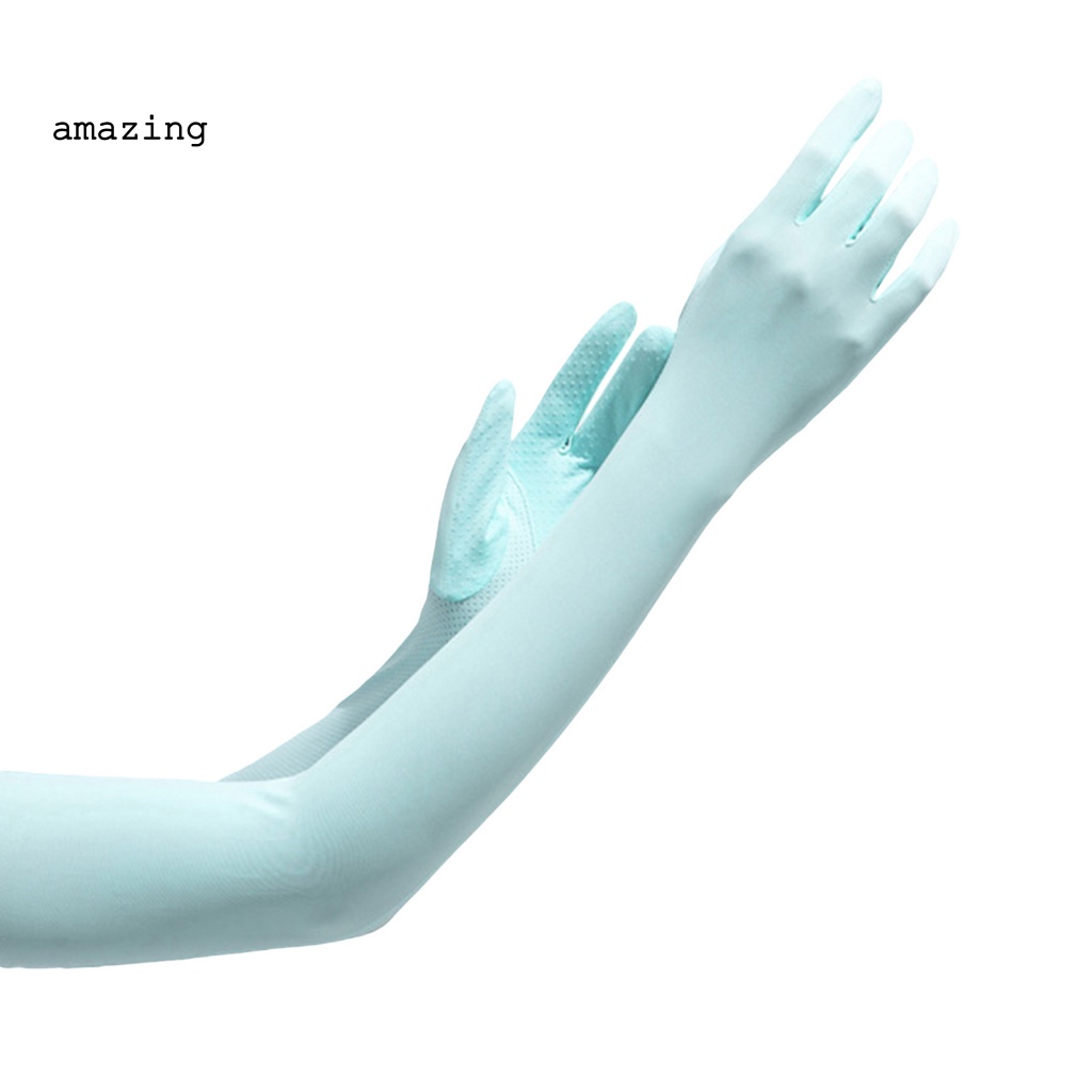 1 Cặp Găng Cánh Tay Bằng Nylon Co Giãn Rộng Bảo Vệ Toàn Diện Khi Đạp Xe