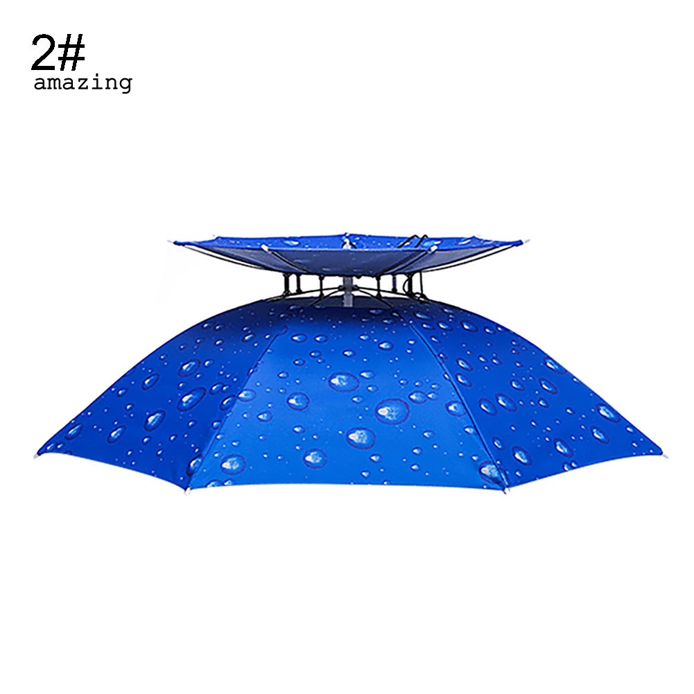 Mũ Dù Chống Nắng / Tia UV / Gió Có Thể Gấp Gọn Dùng Khi Đi Câu Cá / Du Lịch Ngoài Trời