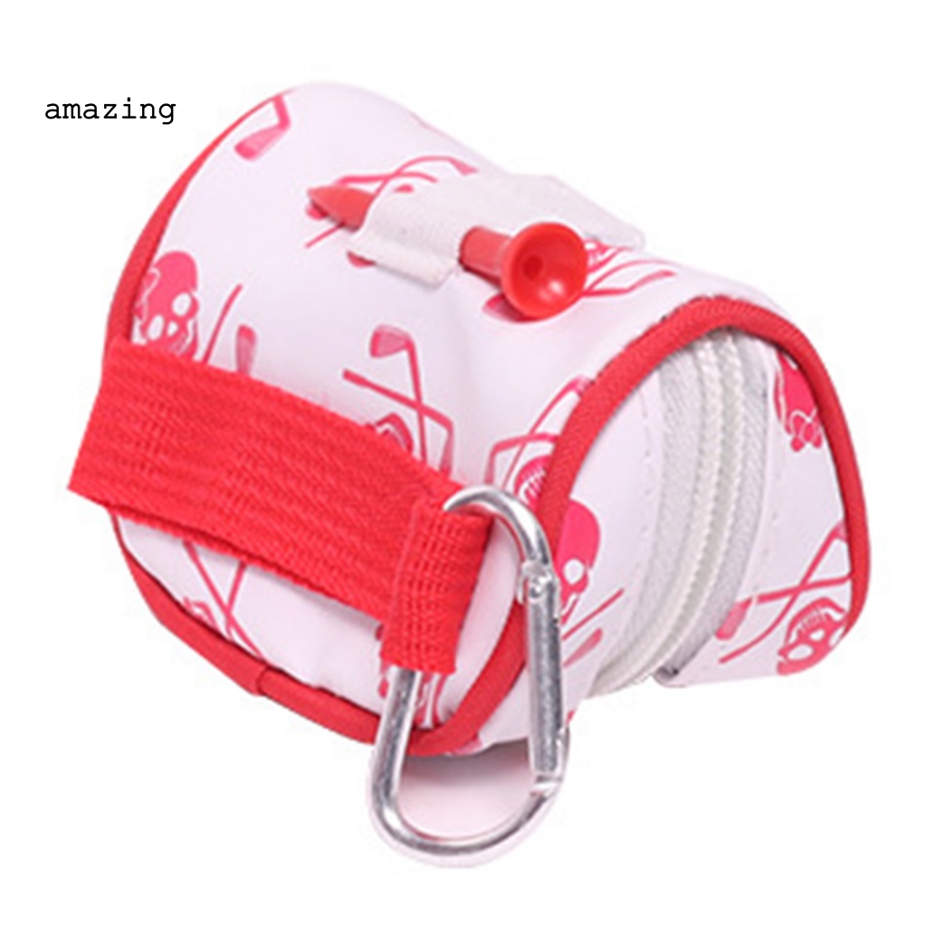 Túi Đựng Bóng Golf Đeo Hông In Họa Tiết Đầu Lâu Có Khóa Kéo Mượt Mà