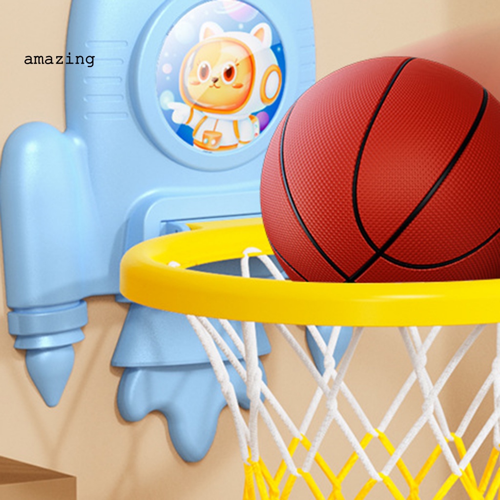 1 Bộ Đồ Chơi Bóng Rổ Chống Mài Mòn Dễ Lắp Đặt Dùng Làm Quà Tặng Sinh Nhật Cho Bé