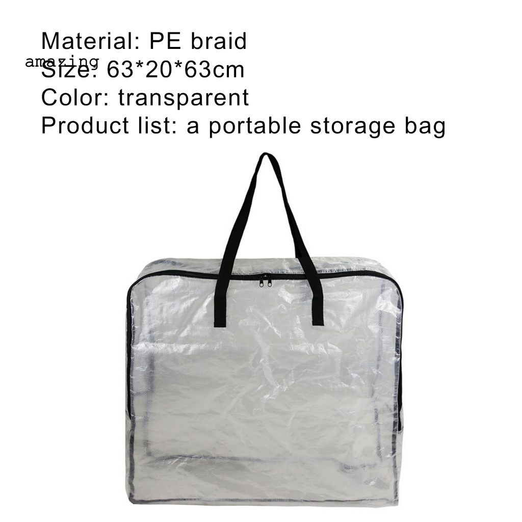 Túi Đựng Đồ Dùng Trong Suốt Có Tay Cầm Tiện Dụng Mang Theo Du Lịch