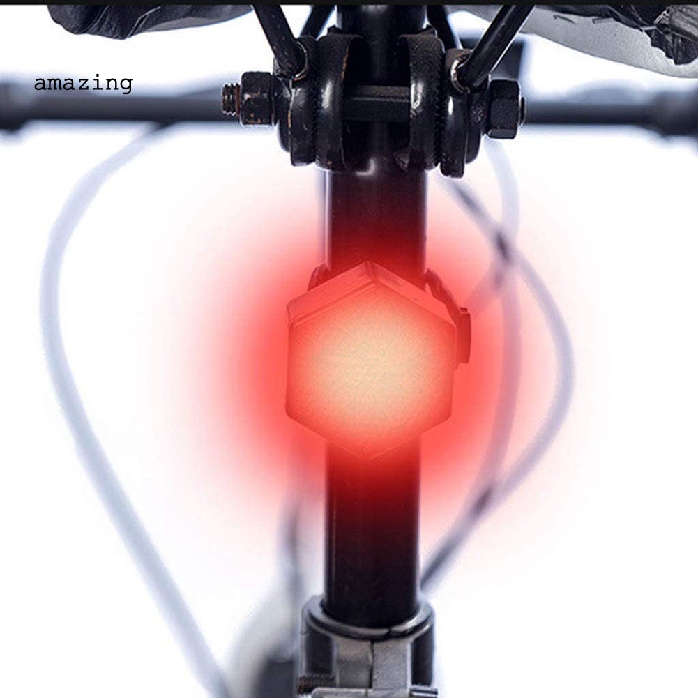 Đèn Cảnh Báo Chống Thấm Nước Có Thể Sạc Lại Bằng Cổng USB Gắn Đuôi Xe Đạp