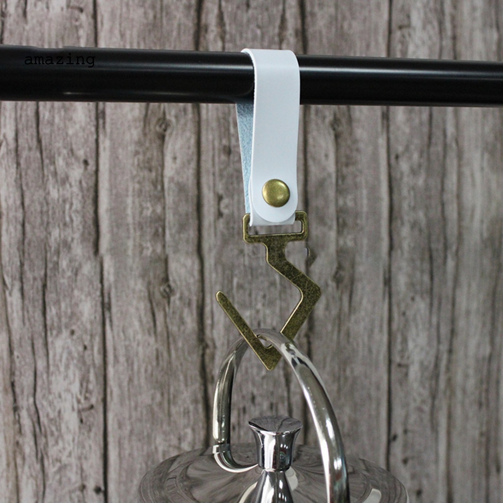 Móc Treo Đồ Bằng Da Giả Chống Rách Tiện Dụng Khi Đi Cắm Trại