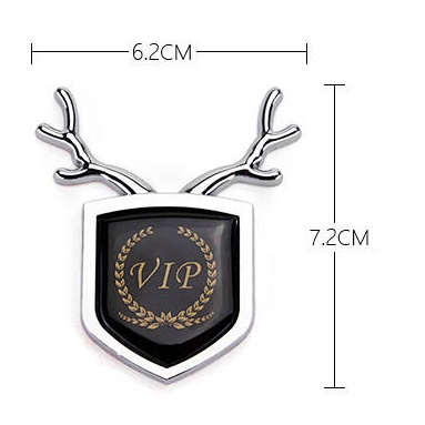 Mg Mg6 Zs Hs Gt Mg 5 Scratch Personality 3d Car Logo Antlers Side Seam Label Metal Bumper Stickers Decorative Sticker Label eONM