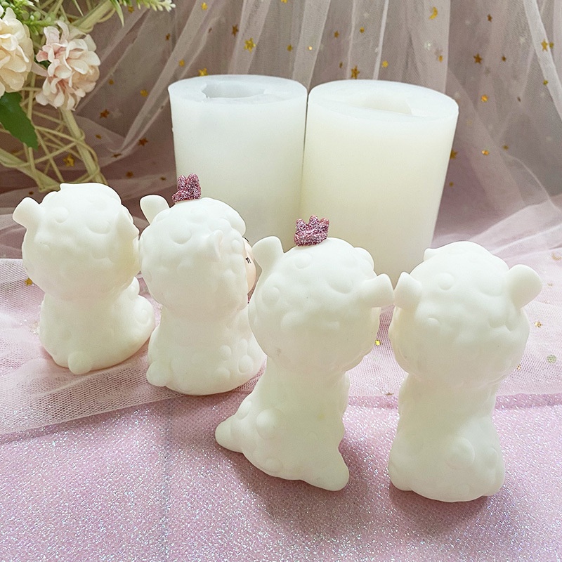 Khuôn Silicone Làm Bánh Hình Lạc Đà Alpaca 3D