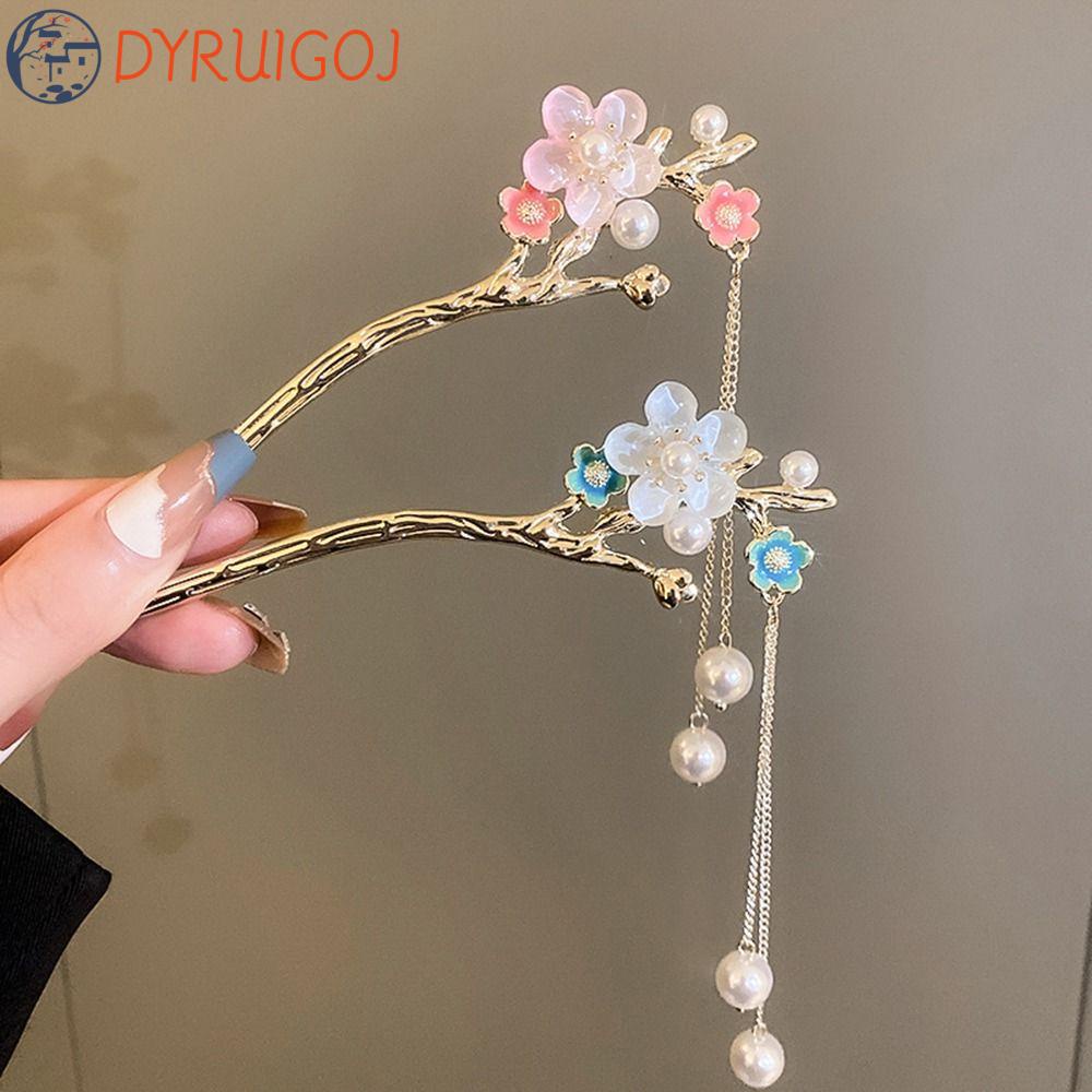 Trâm Cài Tóc Đính Hoa Tua Rua Phong Cách Cổ Điển Thời Trang Cho Nữ