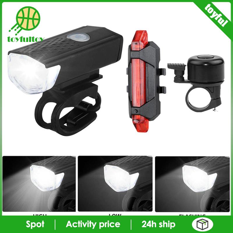 Bộ Đèn Pha Và Đèn Hậu Dễ Dàng Gắn Phía Trước / Sau Xe Đạp Cho Nam