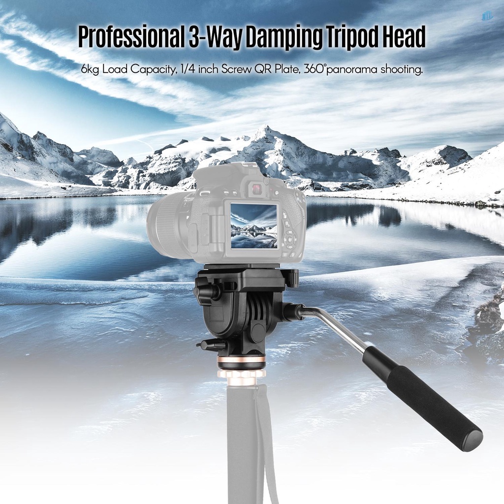 Giá Đỡ Máy Ảnh Chuyên Nghiệp 6kg 1 / 4 Inch Có Tay Cầm Tiện Dụng