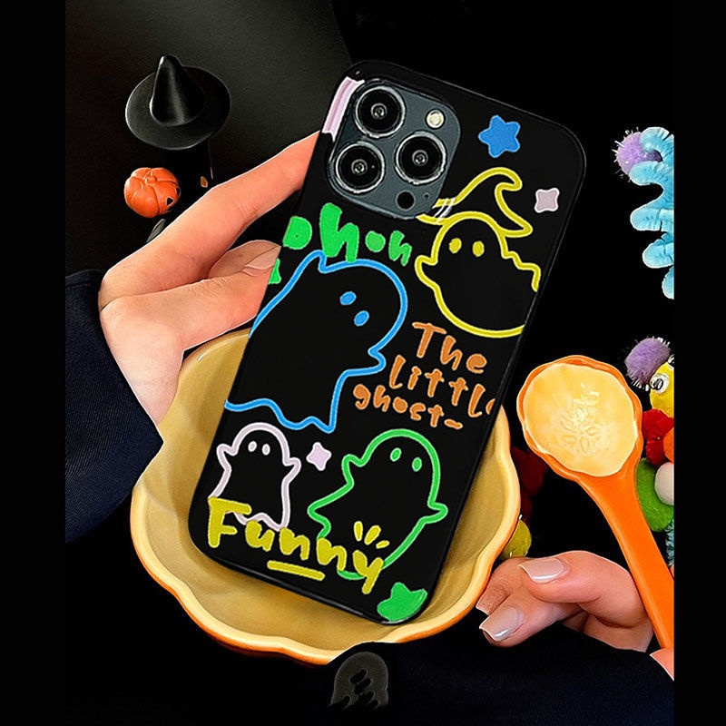 Ốp Điện Thoại Cứng Họa Tiết Cô Gái Và Ma Độc Đáo Cho iPhone13 Male / 8p14Pro 12 F32C Maxxr11