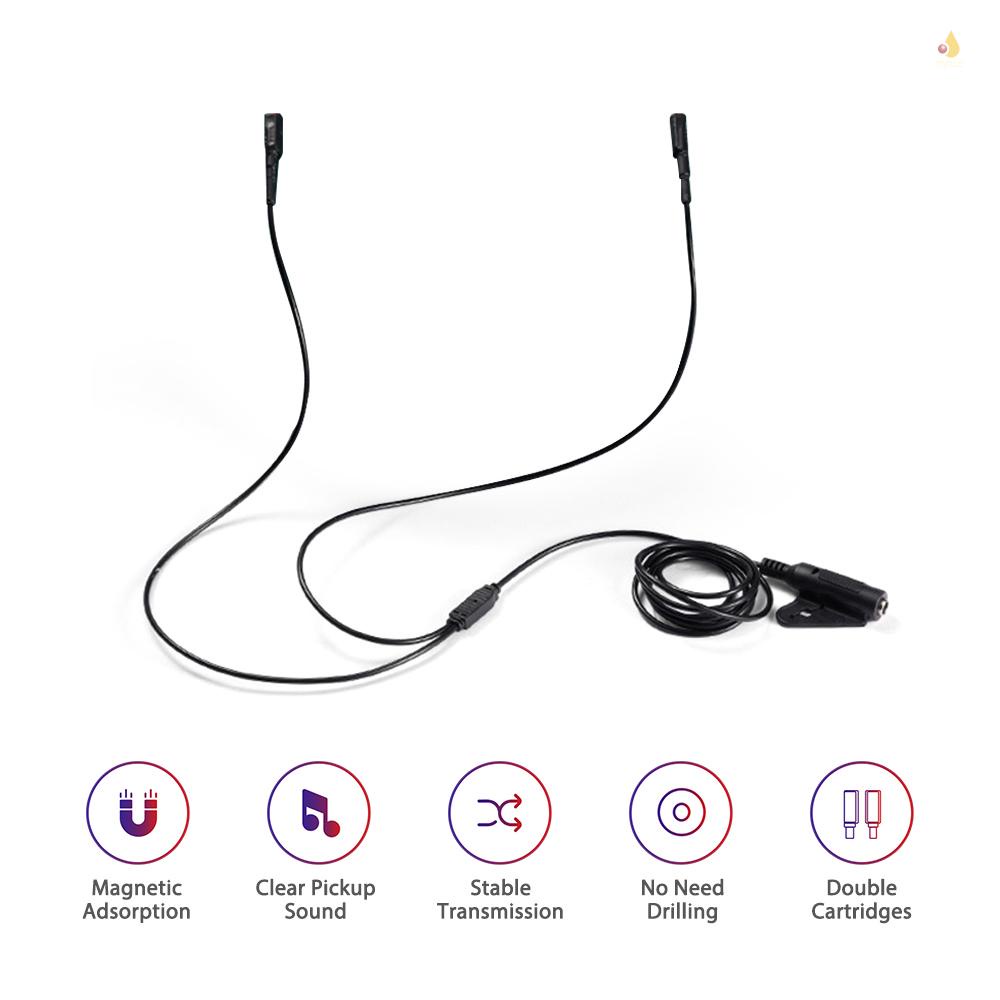 Bộ Pickup Từ Tính Không Khoan 1.8m Giao Diện Âm Thanh 6.5mm Cho Đàn Kalimba