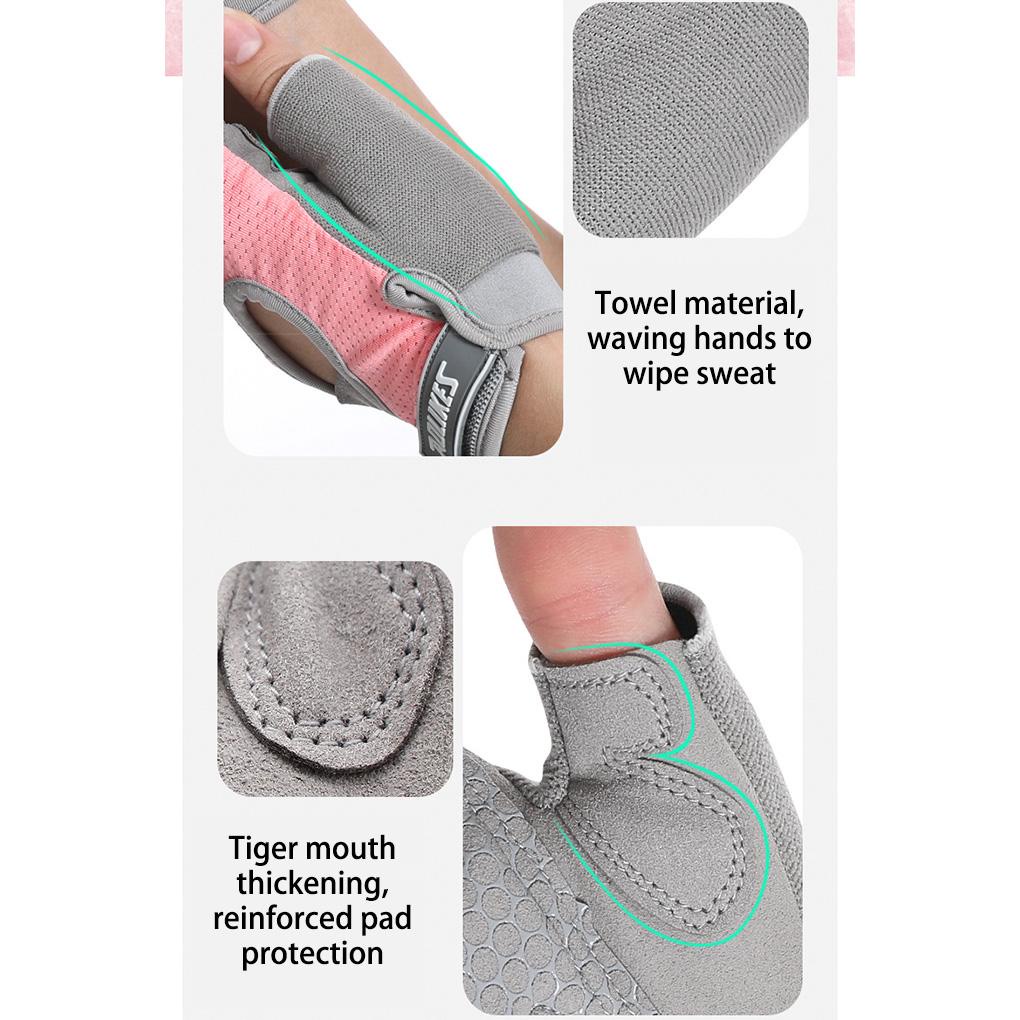 1 Đôi Găng Tay Thể Thao Hở Ngón Chống Sốc