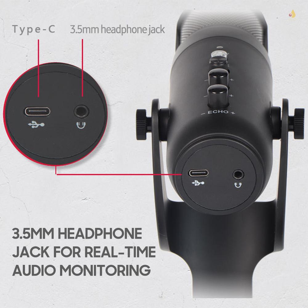 Micro USB RGB Để Bàn Kèm Giá Đỡ Cho Máy Tính PC / Phích Cắm &amp; Điều Khiển Âm Lượng Có Đèn Nhiều Màu