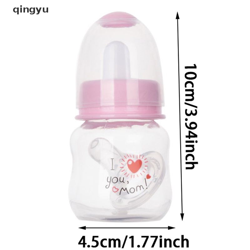 Bình Sữa Mini 60ml Bằng Nhựa PP Kiểu Hoạt Hình Dễ Thương Cho Bé Sơ Sinh