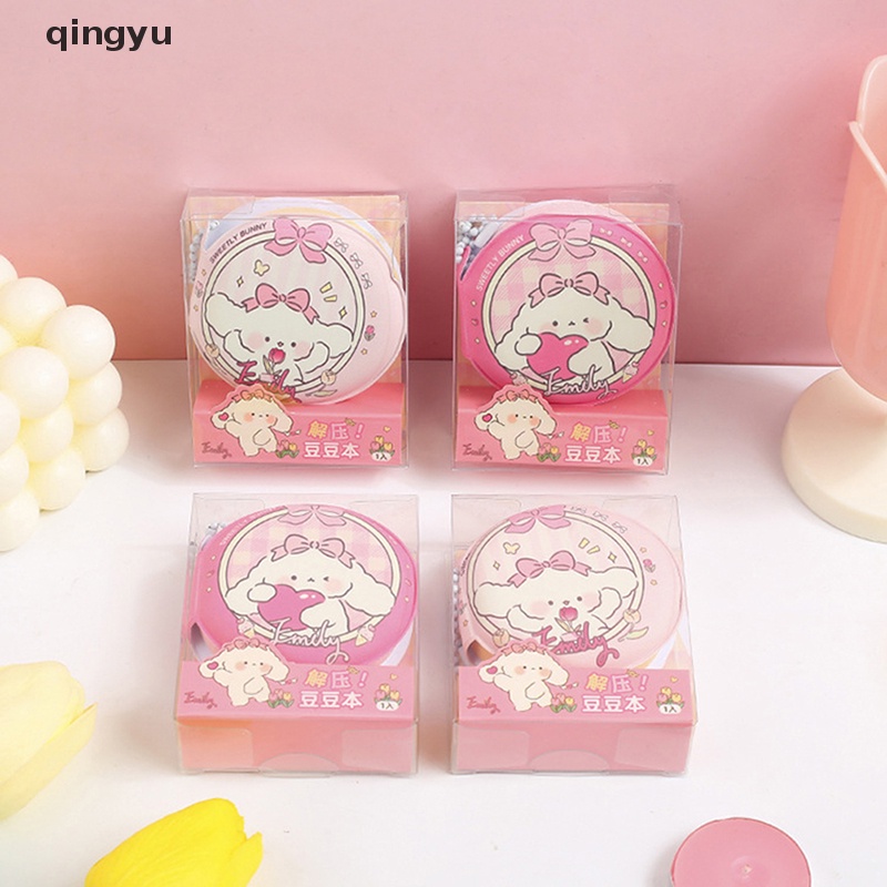 Set 80 Tờ Giấy Dán Ghi Chú Mềm Mại Họa Tiết Thỏ Hoạt Hình Sáng Tạo Giúp Giảm Căng Thẳng