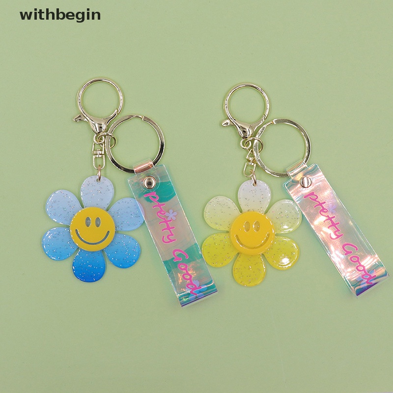 Móc Khóa Hình Hoa Hướng Dương Dễ Thương Dùng Đựng Thẻ Id / Chìa Khóa Cho Nữ