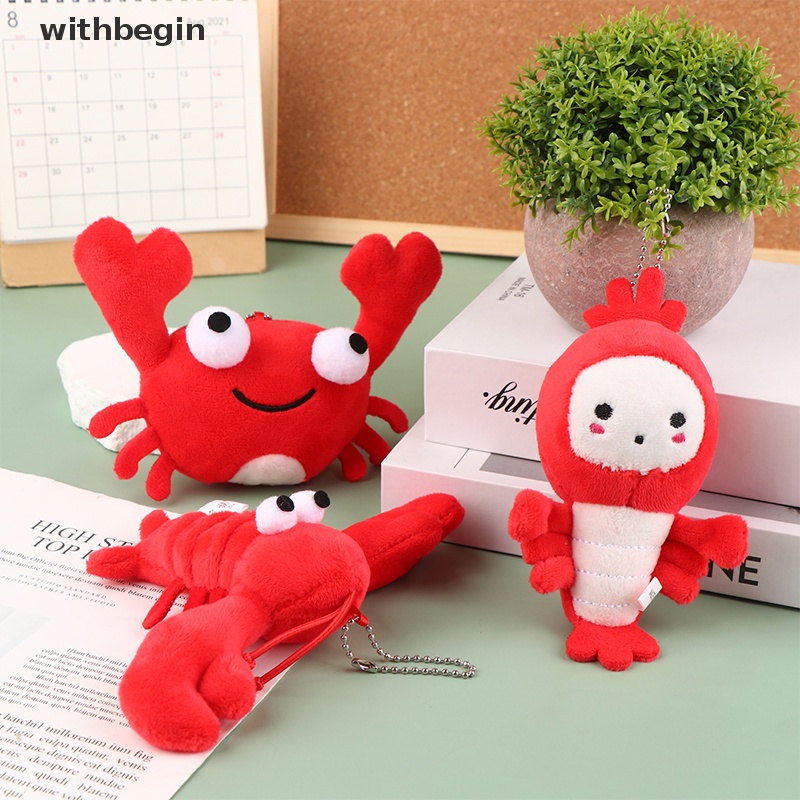 Đồ Chơi Nhồi Bông Hình Cua Đỏ Bằng Cotton PP Trang Trí Túi Xách