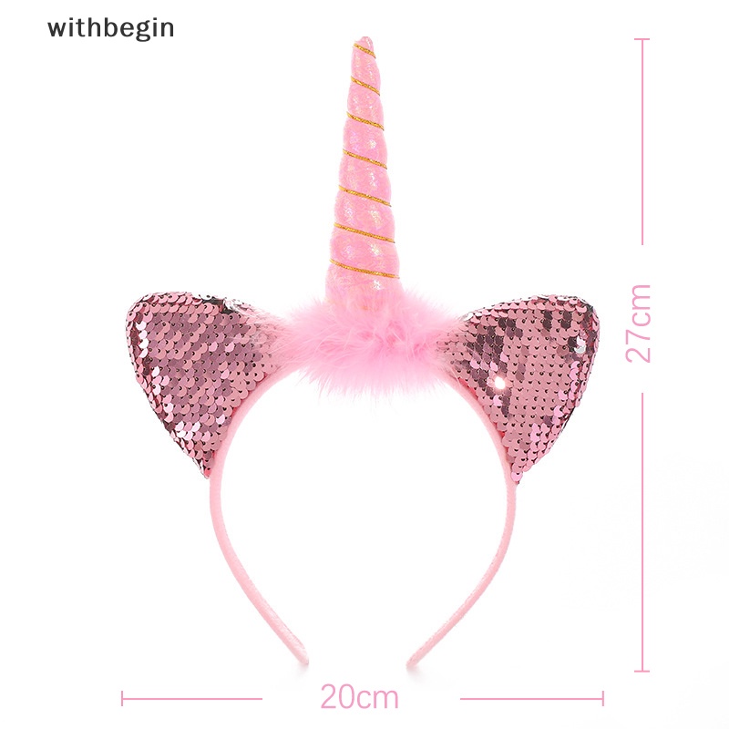 Băng Đô Hình Kỳ Lân Có Đèn LED Phát Sáng Dành Cho Bé Gái