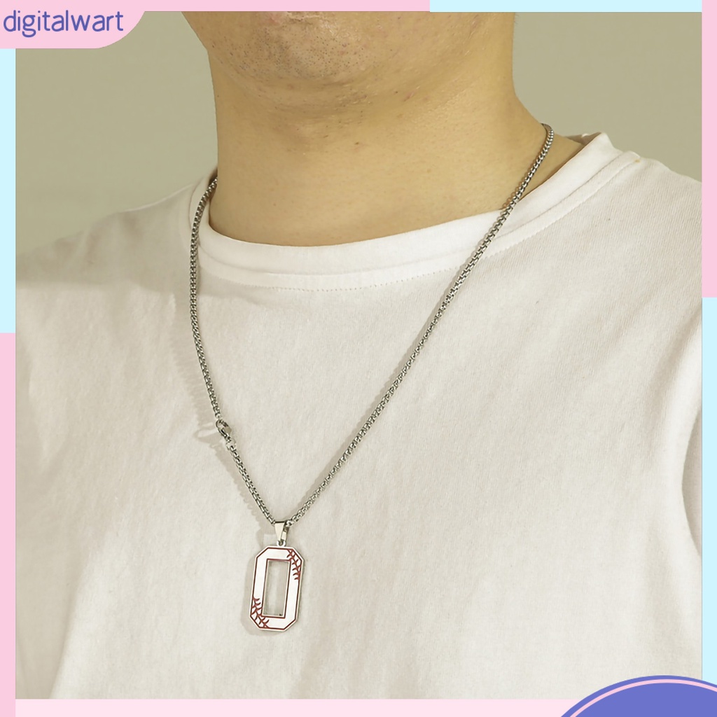 Vòng cổ Mặt Số 0 Bằng Thép Không Gỉ Không Phai Màu Thời Trang Cho Nam Và Nữ