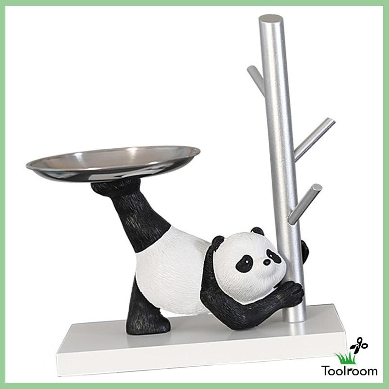 Giá Đỡ Trưng Bày Tượng Gấu Trúc Bằng Nhựa Resin Kèm Móc