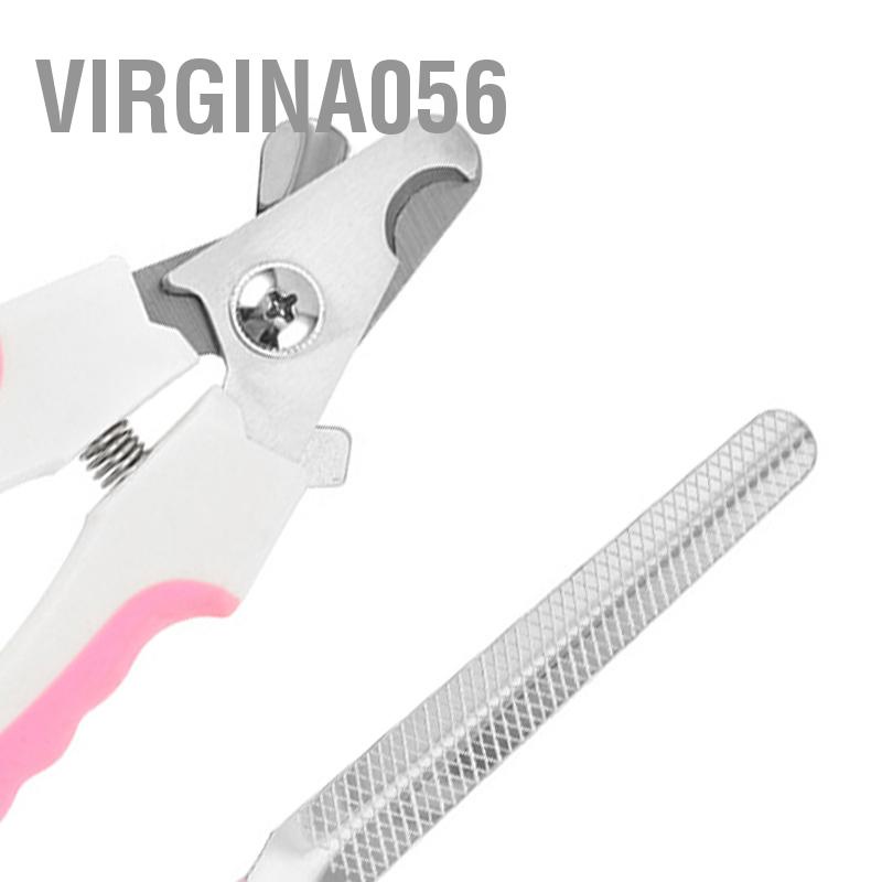 Virgina056 Kéo Cắt Móng Cho Thú Cưng Bằng Thép Không Gỉ Chân Làm Đẹp Chải Lông Dụng Cụ Chó Với Dũa Mèo