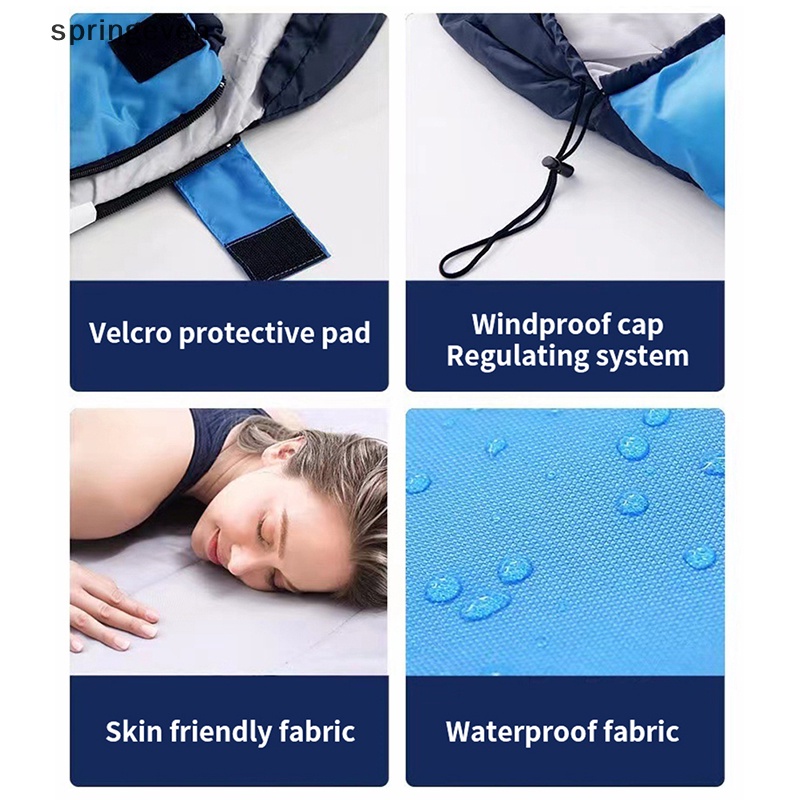 Túi Ngủ Dạng Bao Thư Siêu Nhẹ Chống Thấm Nước Giữ Ấm Khi Đi Cắm Trại