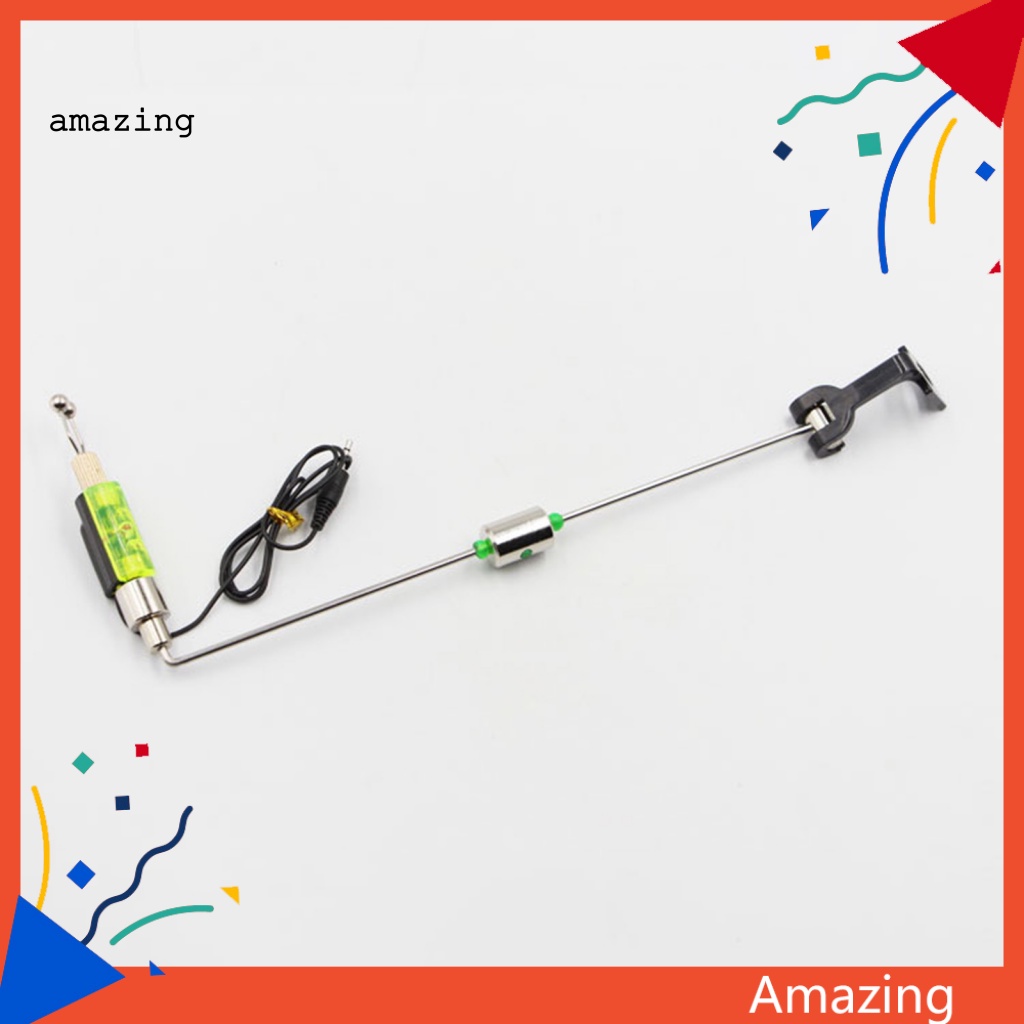 Chuông Báo Cá Cắn Câu Bằng Kim Loại Có Đèn LED Độ Nhạy Cao Chống Thấm Nước