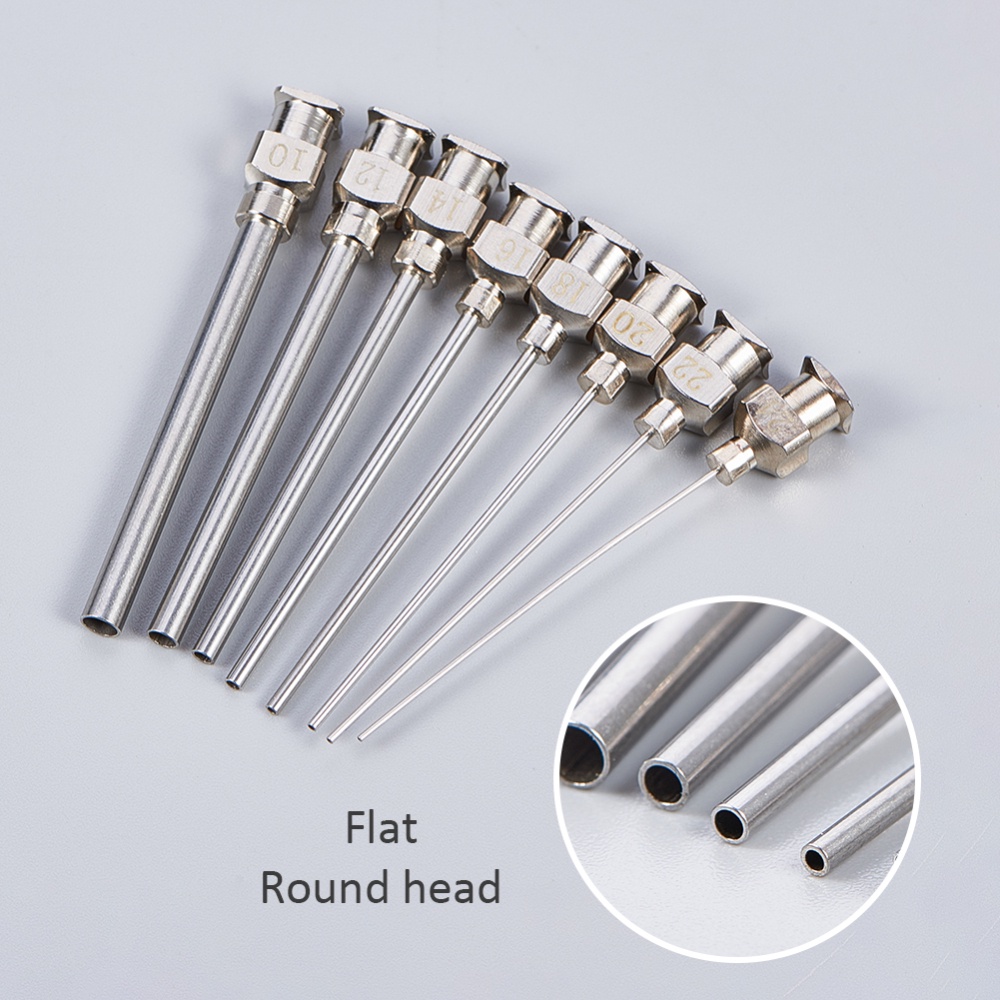 1 Hộp 16 Kim Bơm Keo Nến 1.5 Inch Bằng Thép Không Gỉ 10 / 12 / 14 / 16 / 18 / 20 / 22 / 24G