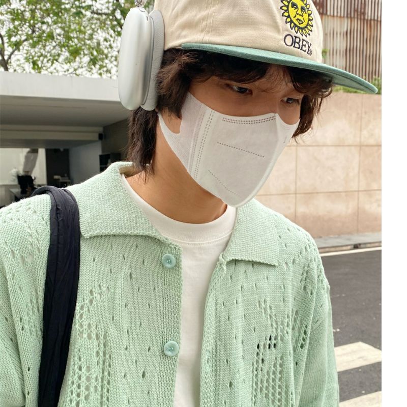 Áo Dệt Kim Tay Ngắn Dáng Rộng Phong Cách Retro Thời Trang Mùa Hè Dành Cho Nam Và Nữ