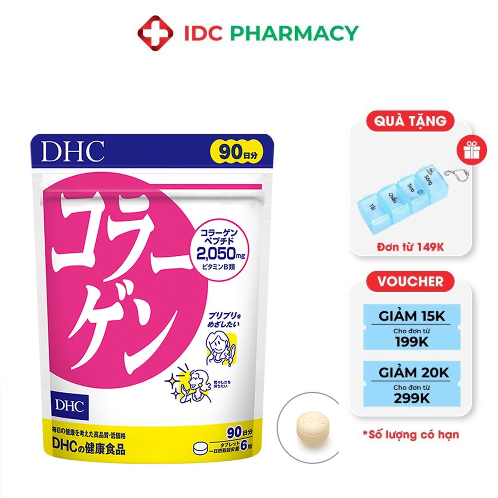 Viên uống DHC Collagen làm đẹp da 90 ngày (540 viên) giúp da săn chắc căng mịn