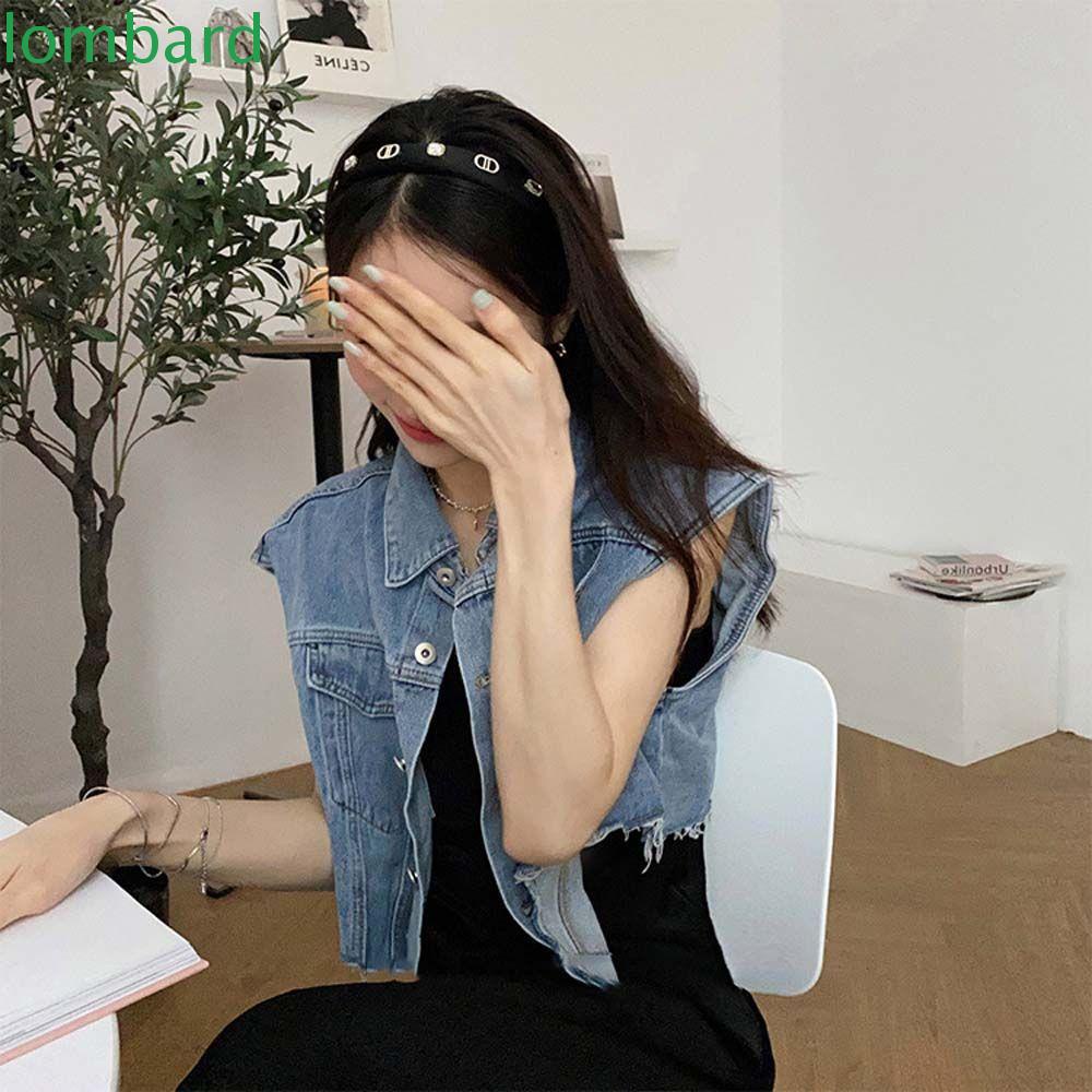 Băng đô cài tóc rửa mặt Bằng Da PU In Chữ D Thời Trang Cho Nữ