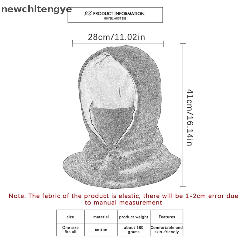 Mũ Trùm Đầu Che Mặt Và Cổ Bằng Lông Cừu Giữ Ấm Chống Gió Mùa Đông Cho Nam