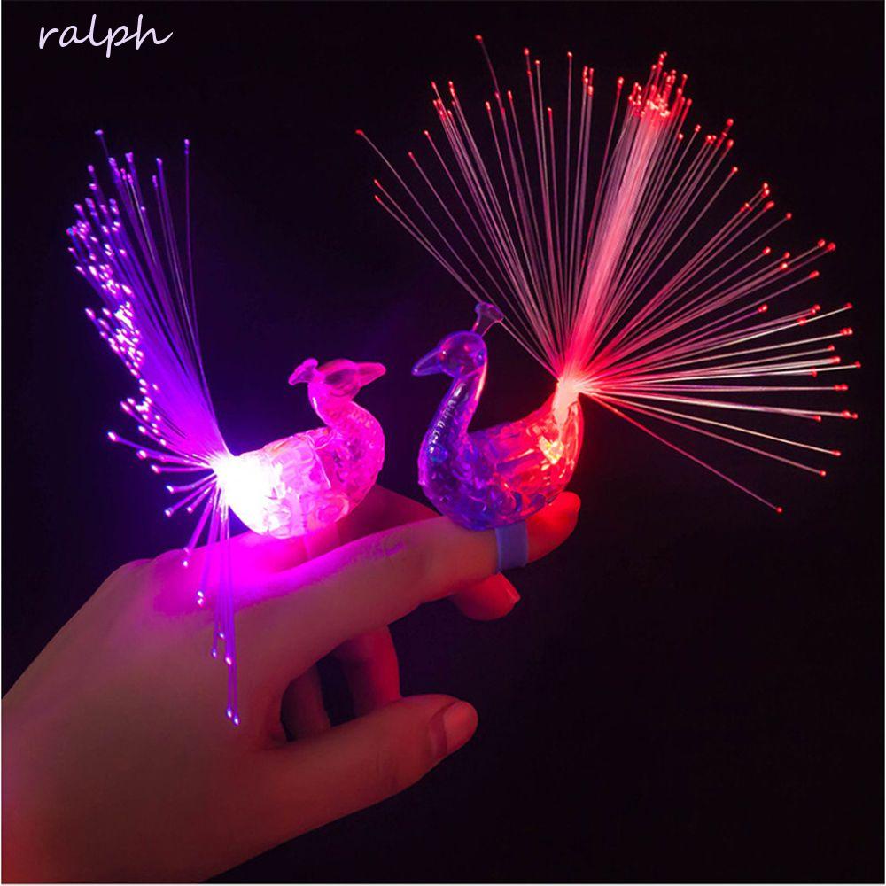 Nhẫn Hình Chim Công Có Đèn LED Màu Sắc Sặc Sỡ Cho Bé