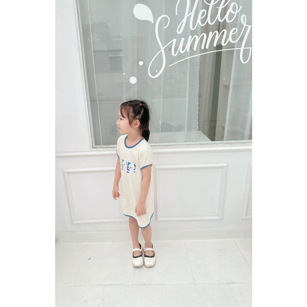 Váy thun 100% cotton vải Hàn Quốc