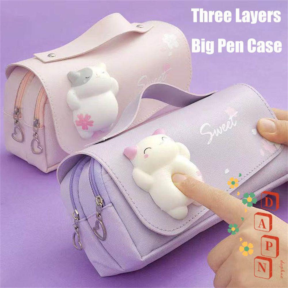 Túi Đựng Bút DAPHS Hai Lớp Tiện Dụng Cho Nữ