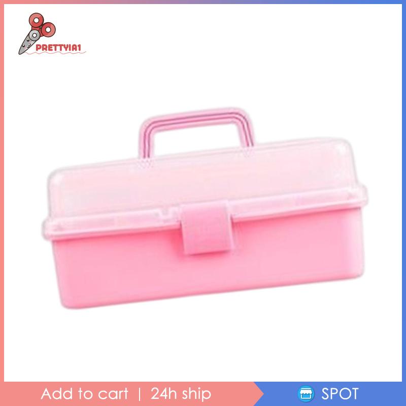 Hộp Đựng Dụng Cụ Sơn Móng Tay Ba Tầng Đa Năng