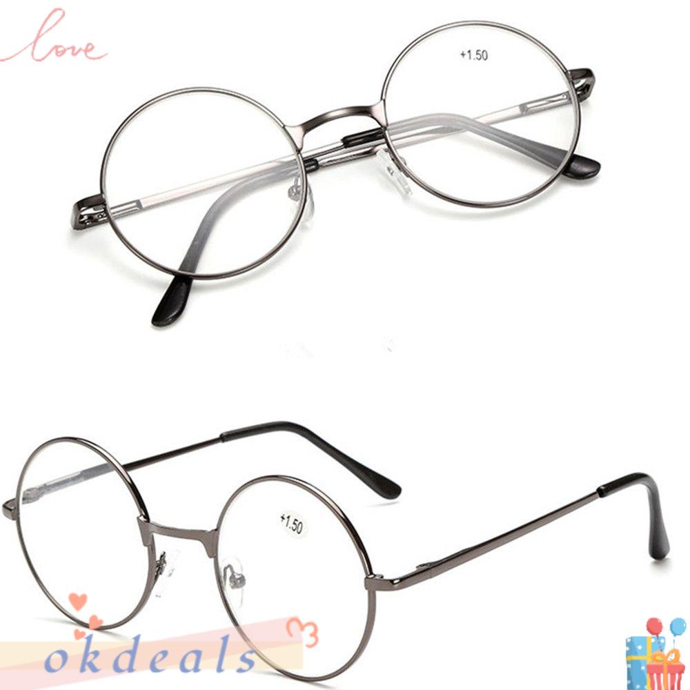 Kính Đọc Sách Bằng Resin Siêu Nhẹ Hình Tròn Linh Hoạt Thời Trang