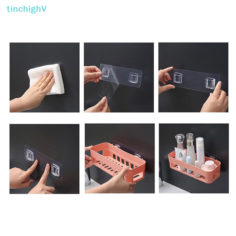 [TinchighV] Giá Đỡ Miếng Bọt Biển Rửa Chén Có Giác Hút Dành Cho Phòng Tắm Nhà Bếp [Mới