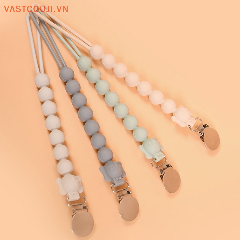 Kẹp Núm Vú Giả Bằng Silicon Cấp Thực Phẩm Chống Rơi Cho Bé VASTJI BPA