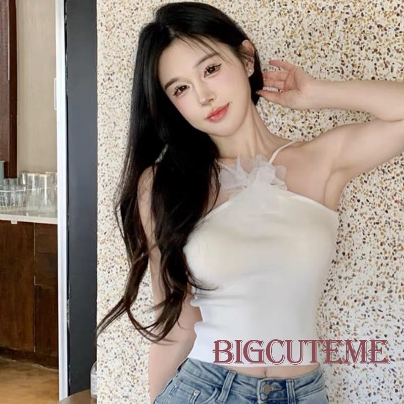 [] - Áo Hai Dây Hở Lưng Ôm Dáng Họa Tiết Hoa Mùa Hè Cho Nữ Đi Tiệc Câu Lạc Bộ