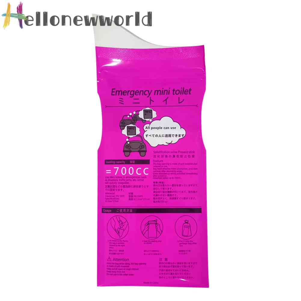 Túi Đi Tiểu Mini 700ml Di Động Dùng Một Lần Đa Ứng Dụng Cho Hoạt