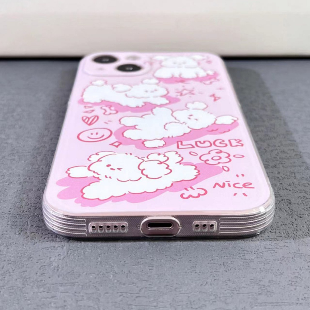 ✅Ốp Điện Thoại Trong Suốt In Hình Gấu Dễ Thương Cho Iphone 13 1412 14promax 1113 Pro NAJ1