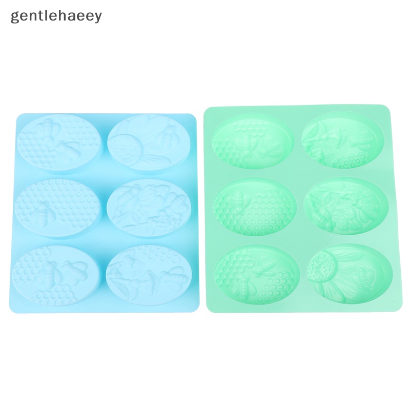 1 Khuôn Silicone Làm Bánh Xà Phòng 6 Ô Hình Con Ong
